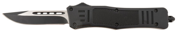 Steel River Knives T618BDP Spartan  Medium 3.25" Drop Point Plain Black/Silver 440C SS Blade/ 4.50" Black Aluminum Zinc Alloy Handle