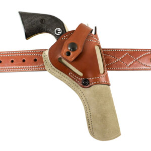DeSantis Gunhide 189NJ5XZ0 Wild Hog  OWB Natural Leather Belt Fits Ruger Wrangler 7 1/2" Ambidextrous