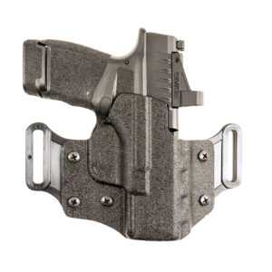 DeSantis Gunhide 195KA8HZ0 Veiled Partner  OWB Black Kydex Belt Slide Fits Sig P320C/P250C Right Hand