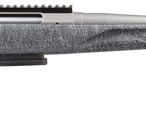 Ruger 46901 American Gen II 6.5 Creedmoor 3+1, 20" Gun Metal Gray Cerakote Spiral Threaded Barrel, Gun Metal Gray Cerakote Receiver w/Picatinny Rail, Gray Splatter Adjustable Synthetic Stock