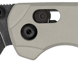 Kershaw 6105 Bel Air  3" Folding Reverse Tanto Plain Blackwash CPM MagnaCut Steel Blade, Bright Nickel Cerakote Aluminum Handle