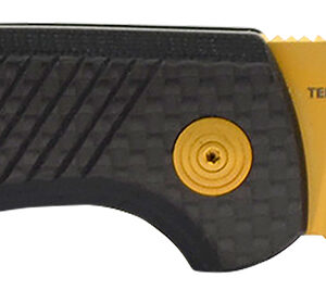 S.O.G SOGTM1007BX Terminus SJ LTE 2.90" Folding Plain Gold TiNi S35VN SS Blade, Graphite Textured G10 Handle