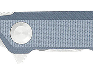 CobraTec Knives CTMONGRY Monarch  3.50" Folding Plain Satin D2 Steel Blade, 4.75" Gray G10 Handle