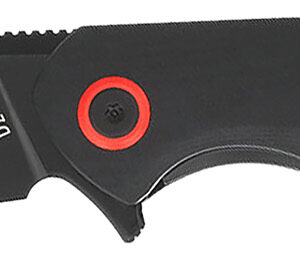 CobraTec Knives CTRATHBLK Rath  EDC 3.50" Folding Plain Black D2 Steel Blade, 4.50" Black G10 Handle