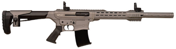 Gforce Arms GF251220TG GF25  12 Gauge Semi-Auto 3" 5+1 20" Tungsten Cerakote Threaded Barrel, Tungsten Cerakote Receiver, Black Synthetic Stock