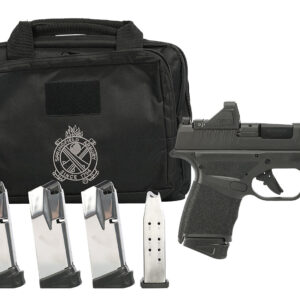 Springfield Armory HC9319BOSPCAP Hellcat OSP *CA Compliant 9mm Luger Gear up 2024 Includes Viridian RFX-11 Green Dot Optic, 3 10rd Magazines (Total of 5), Dual Range Bag