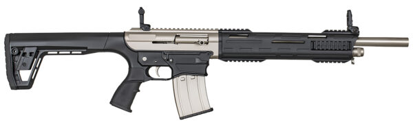 SDS Imports 21000102 TAR 12MP  12 Gauge 3" 5rd 18.50" Nickel Marine Benelli/Mobil Polymer Stock