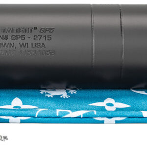 Griffin Armament GAGP5-W GP5 Direct Thread Suppressor 5.56mm 1.50" Black Cerakote 17-4 PH Stainless Steel 1/2"x28