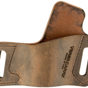 Versacarry WBOWB23 Protector S1 OWB Distressed Brown Leather Belt Slide Fits Large Semi-Auto Right Hand