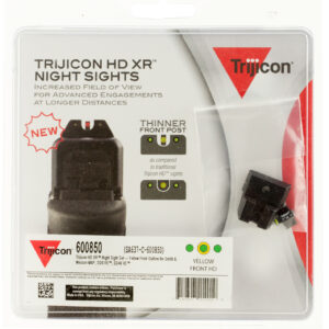 Trijicon 600850 HD XR Night Sights  Green/Tritium Yellow Outline Front Sight-Green Tritium Black Outline Rear Sight Smith & Wesson M&P/M&P M2.0/SD9 VE