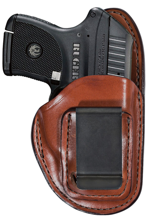 Bianchi 19230 100 Professional  Size 10 IWB Leather Tan Belt Clip Fits Colt Officer/CZ 75/S&W M&P Shield EZ Right Hand