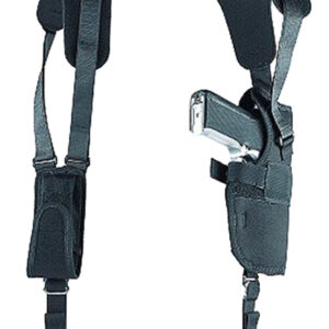 Uncle Mike's 83051 Sidekick Vertical Shoulder Holster Shoulder Size 05 Black Cordura Harness Fits Large Semi-Auto Fits 4.50-5" Barrel Right Hand