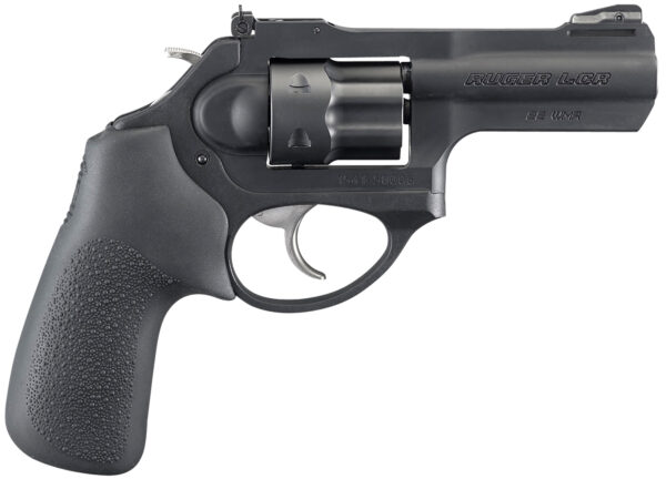 Ruger 5437 LCRx  22 WMR 3" Matte Black Barrel, 6 Shot PVD Finished Cylinder, Matte Black 7000-Series Aluminum Frame,  Hogue Tamer Monogrip