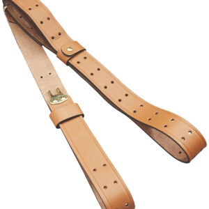 Butler Creek 26113 Military Carry Strap Brown Leather 44" OAL Two-Piece Rifle