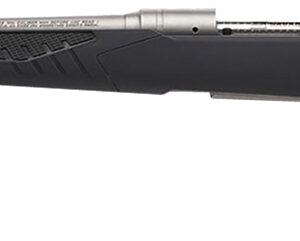 Savage Arms 57056 110 Storm Full Size 270 Win 4+1 22" Matte Button-Rifled Barrel, Matte Drilled & Tapped Stainless Steel Receiver, AccuStock Matte Gray Synthetic Stock, Left Hand