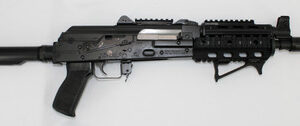 Zastava Arms ZPAP92 AK Pistol ZP92762TACM 7.62x39mm 10" 30+1 Quad Rail Night Brake UTG Angled Foregrip Black