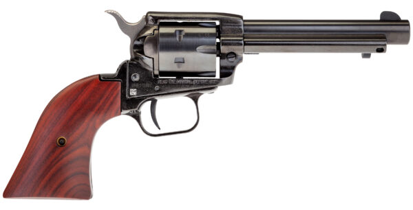 Heritage Mfg RR22999MB4 Rough Rider  22 LR 22 WMR 9 Shot, 4.75" Black Steel Barrel, Black Zinc Alloy Frame, Black Cylinder, Cocobolo Grip, Hammer/Thumb Safety, Exposed Hammer