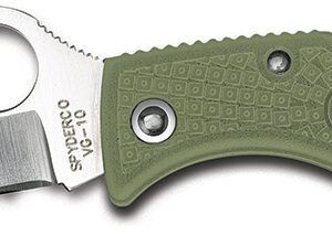 Spyderco LFGP3 Ladybug 3  1.94" Folding Clip Point Plain VG-10 SS Blade Foliage Green FRN Handle