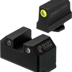 NIGHT FISION TRIT STEALTH YLLW - FRONT/SQUARE SET FOR GLOCK