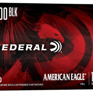 Federal AE300BLK1 American Eagle Rifle 300Blackout 150gr Full Metal Jacket Boat Tail 20 Per Box/25 Case