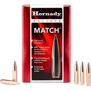 Hornady 2279 Match  22 Cal .224 75 gr Hollow Point Boat Tail Match 100 Per Box/ 25 Case