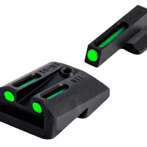 TruGlo TG131NT4 TFO  Green/Tritium/Fiber Optic Front Sight-Green/Tritium/Fiber Optic Rear Sight 1911 Officer/Commander