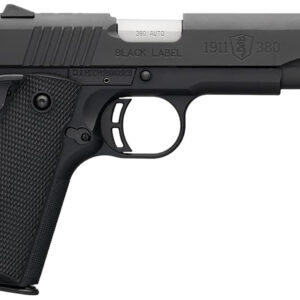 Browning 051904492 1911-380 Black Label Full Size Frame 380 ACP 8+1 4.25" Matte Stainless Steel Barrel, Serrated Steel Slide, Matte Black Composite Frame w/Beavertail, Black Polymer Grip, Right Hand