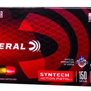 FEDERAL 9MM LUGER 150GR SYNTECH ACTION PISTOL TSJ FLAT NOSE 50 RD/BX 10 BX/CS