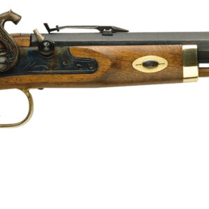 Traditions P1100 Trapper  SAO 50 Cal #11 Percussion 9.75" 1rd Blued Frame & Barrel Hardwood Grip