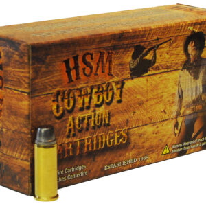HSM 38401N Cowboy Action  38-40 Win 180 gr Round Nose Flat Point 50 Per Box/ 10 Case