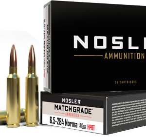NOSLER MATCH 6.5X284 NORMA - 140GR CUSTOM HPBT 20RD 10BX/CS