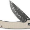 CIVIVI KNIFE MERIT 3.28" IVORY - G10/DAMASCUS LINER LOCK - Image 5