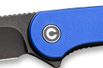 CIVIVI KNIFE ELEMENTUM 3.47" - BLUE G-10/BLACK STONEWASH D2 - Image 2