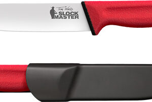 COLD STEEL SLOCK MASTER 6.75" - PLAIN EDGE BLADE RED TIM WELLS