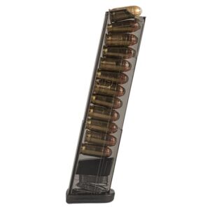 ETS MAG GLOCK 42 380ACP 12RD CARBON SMOKE