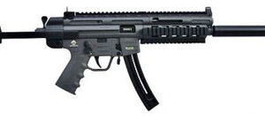 ATI GSG-16 16.25" .22 LR Semi-Auto Rifle 22+1 Fake Suppressor Collapsible Stock Smoke Gray