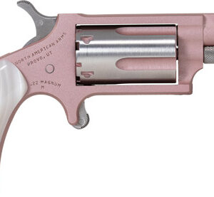 NAA MINI-REVOLVER 22WMR 1-1/8" - ROSE CERAKOTE WHITE PEARL GP