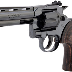 COLT PYTHON 357MAG 5" - BLUED WALNUT W/GOLD MEDALLION