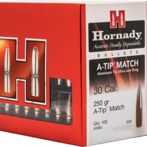 HORNADY BULLETS 30 CAL .308 - 250GR A-TIP  100CT 10BX/CS