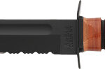KA-BAR FIGHTING/UTILITY KNIFE - 7" SRRTD W/LEATHER SHEATH USMC - Image 2