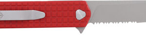 COBRATEC MEDIUM CAYDEN 3.25" - RED/SS D2 SERRATED BLADE