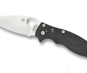SPYDERCO MANIX 2 BLACK G10 PLAINEDGE