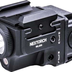 NEXTORCH WL22G COMPACT WEAPON - MOUNTED LIGHT/GRN LASER 650LU
