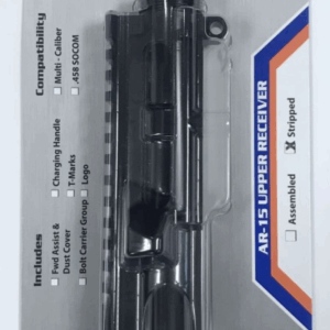 Anderson AM-15 Sport AR15 Upper Receiver - Black | Forward Assist & Ejection Port Cover NOT INCLUDED | Retail Packaging