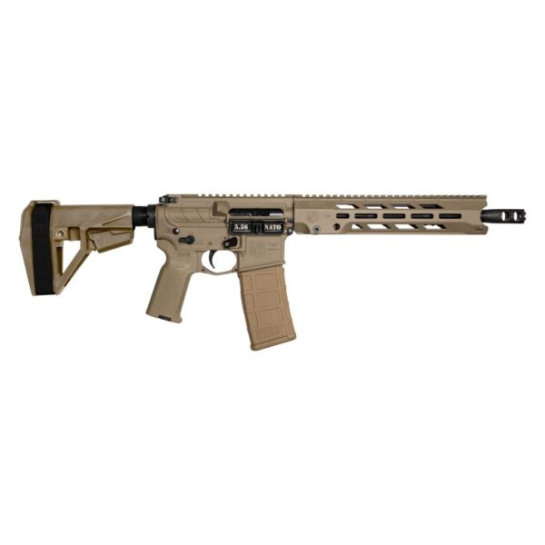 Diamondback Obsidian DB15 AR Pistol - FDE | 5.56NATO | 11.5" Barrel | 11" M-LOK Handguard | SBA5 Brace
