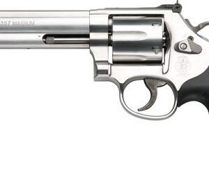 S&W 686 357MAG 6" AS 6-SHOT - STAINLESS STEEL RUBBER