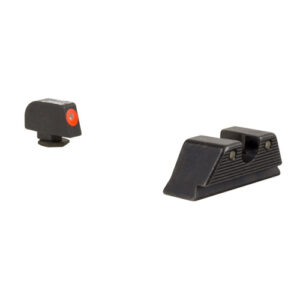 HD XR NIGHT SIGHTS - GLOCK STANDARD FRAMES (MOS), FRONT ORANGE OUTLINE/GREEN TRITIUM, REAR BLACK OUTLINE/GREEN TRITIUM