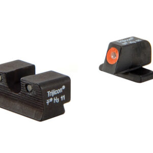HD NIGHT SIGHTS - BLACK, SIG P365, FRONT ORANGE OUTLINE/GREEN TRITIUM, REAR BLACK OUTLINE/GREEN TRITIUM