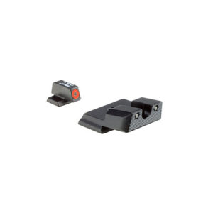 HD XR SIGHTS - S&W M&P SHIELD, SHIELD PLUS, SHIELD 2.0, FRONT ORANGE OUTLINE/GREEN TRITIUM, REAR BLACK OUTLINE/GREEN TRITIUM