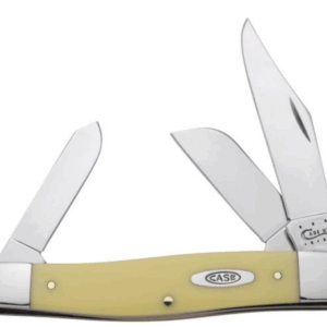 Case Large Stockman 4 1/4"-3 Blade Yellow Knife